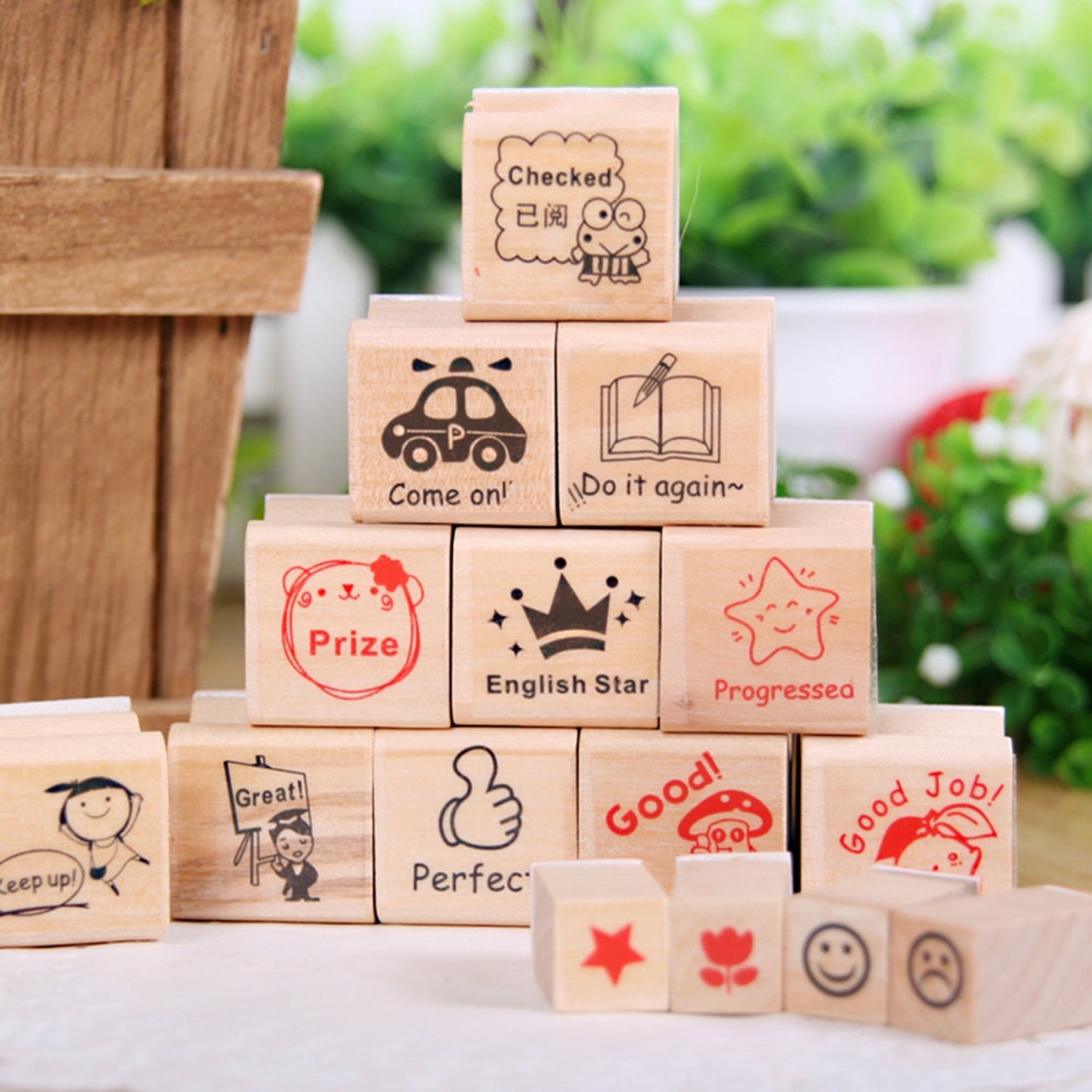 Teacher Rubber Stamps Set Teacher Gifts School Stamp Etsy