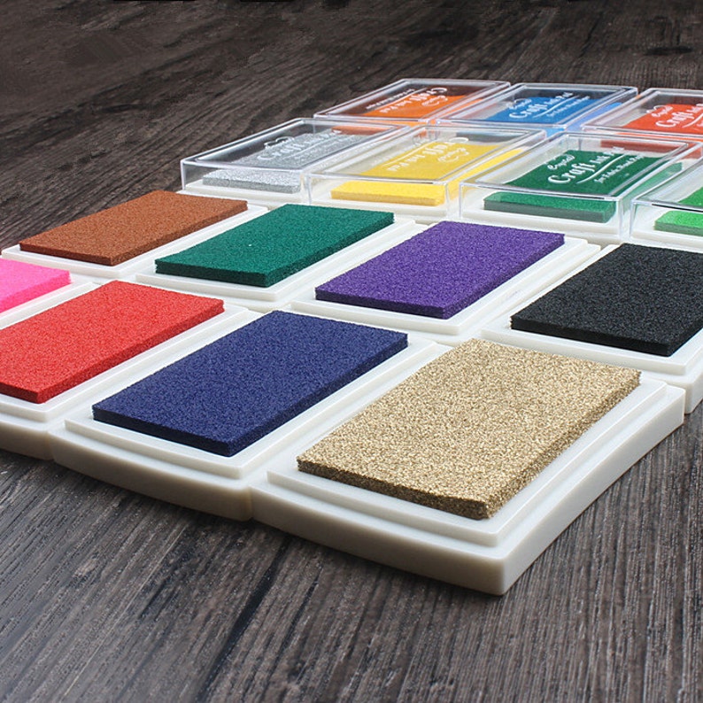 Craft Large Ink Pad Oil Based Stamp Pad Used with Rubber Etsy