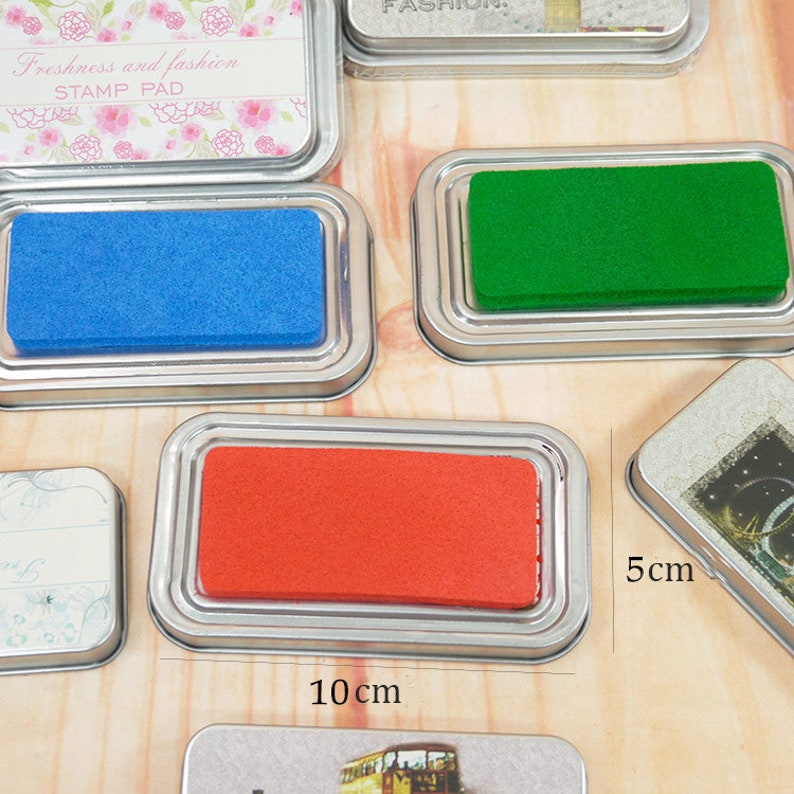 Large Ink Pad Multipurpose Ink Pad Red Blue Green Etsy