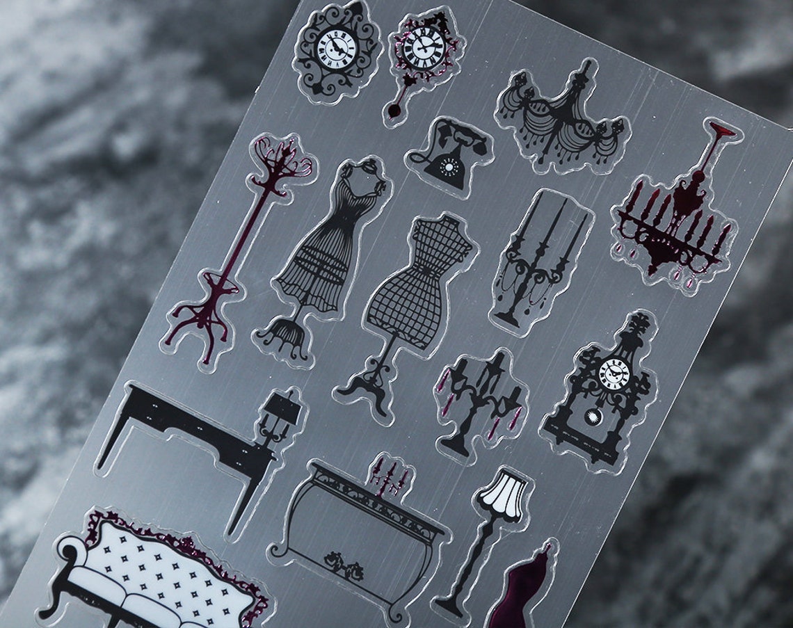 Vintage Furniture Sticker Deco Sticker Clear Sticker Etsy