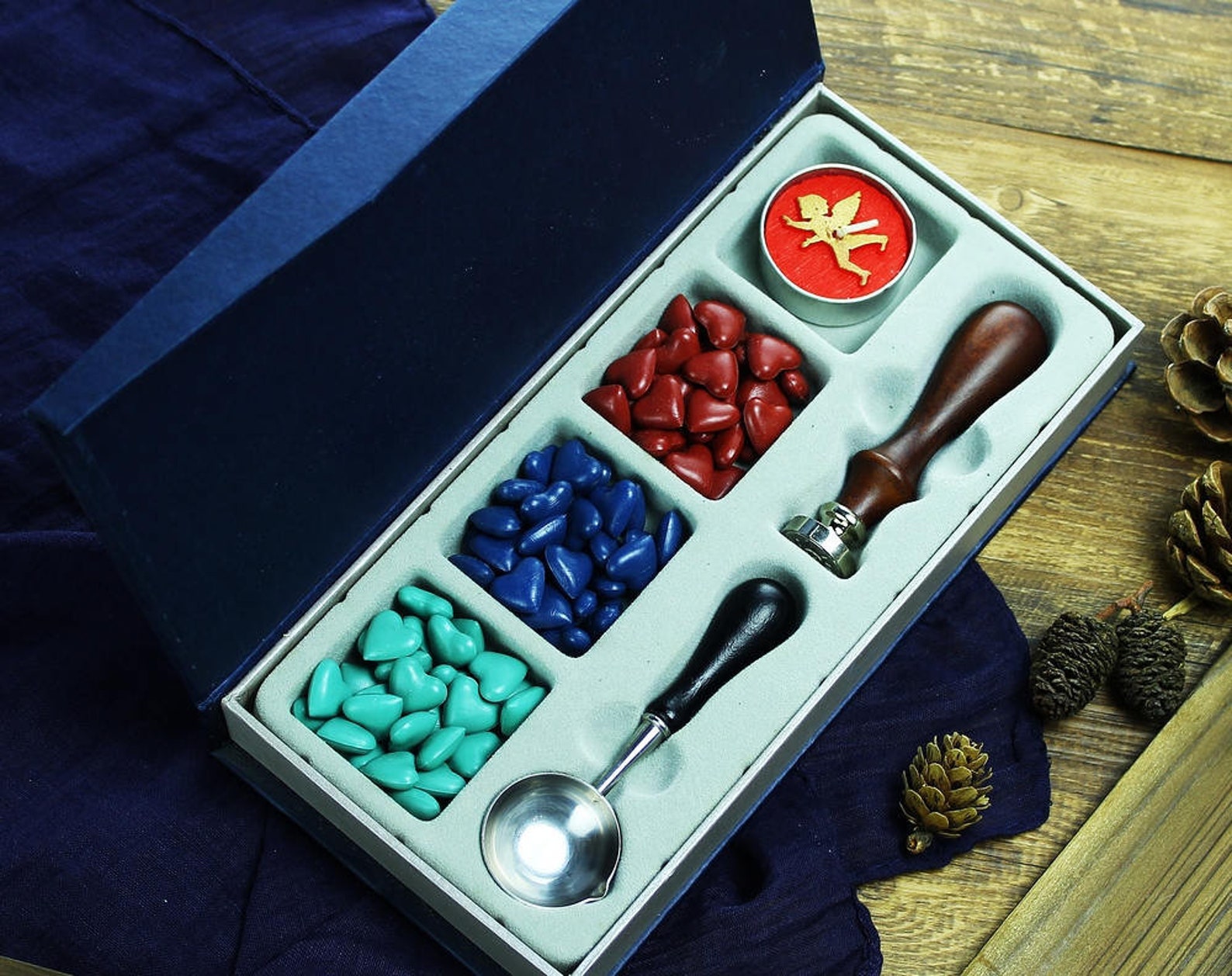 Wax Seal Stamp Kit Sealing Wax Stamp Set Best Man Gifts Etsy