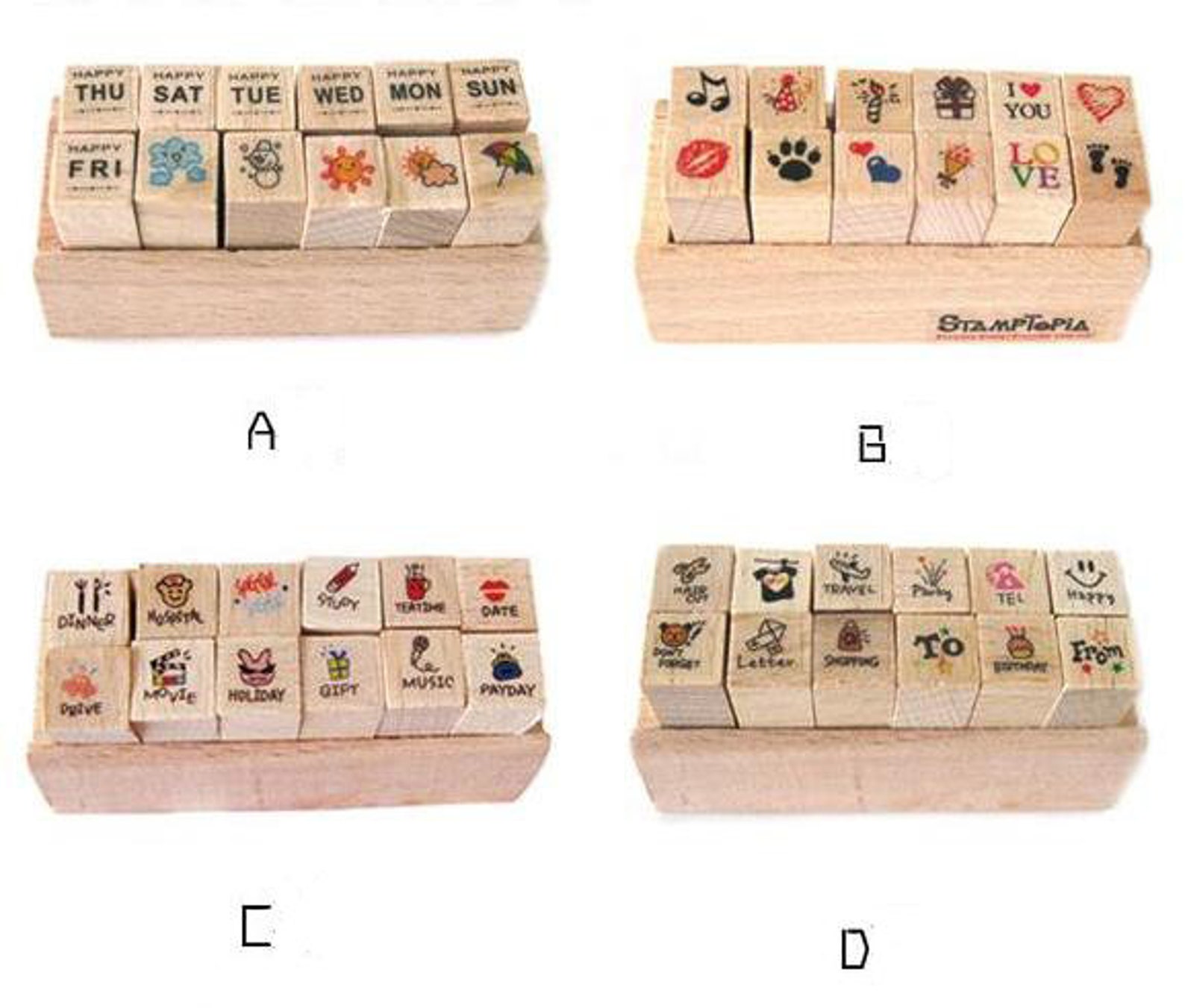 Planner Stamp Set Weather Week Travel Stamps Journal Etsy