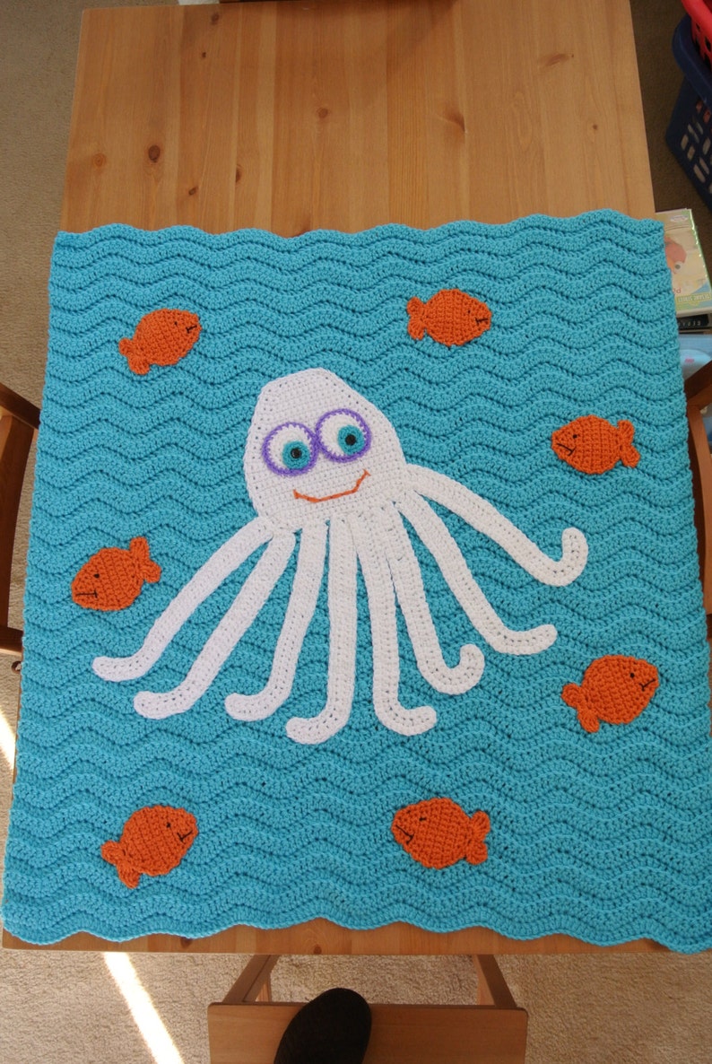 Octopus Blanket Etsy