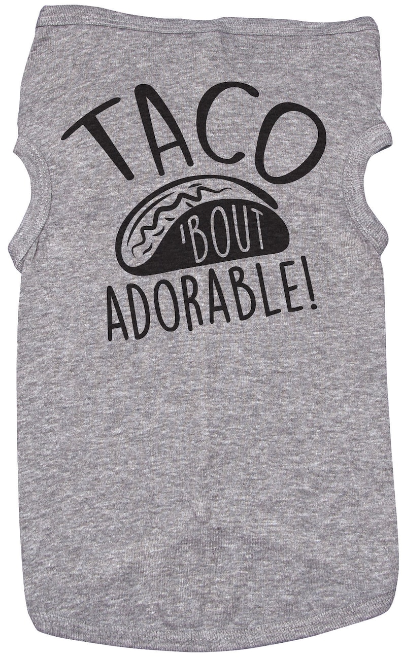 Cute Dog Shirt Trendy Puppy Dog Outfit Tacos Food TACO BOUT ADORABLE Dog Shirt Trendy Dog Tee Baby Announcement