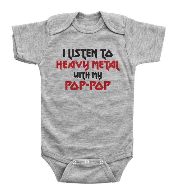 heavy metal baby onesies