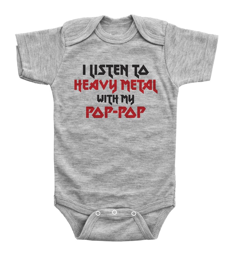 heavy metal baby onesies