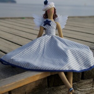 Tilda Angel Doll Princess Vintage Handicrafts Sailor's Girlfriend Navy image 3