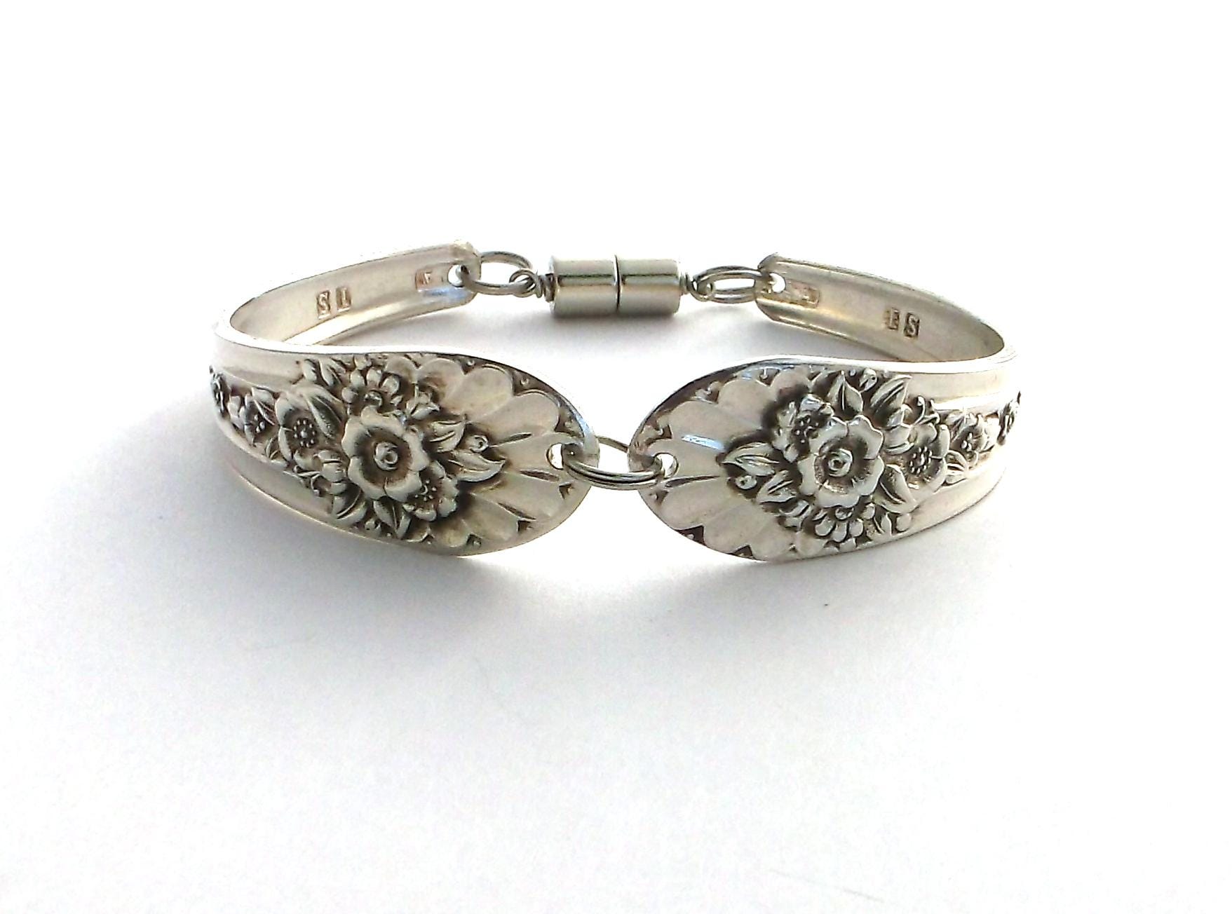 Spoon Bracelet Jubilee Floral Bouquet Snowdrop Violet Daisy Rose ...