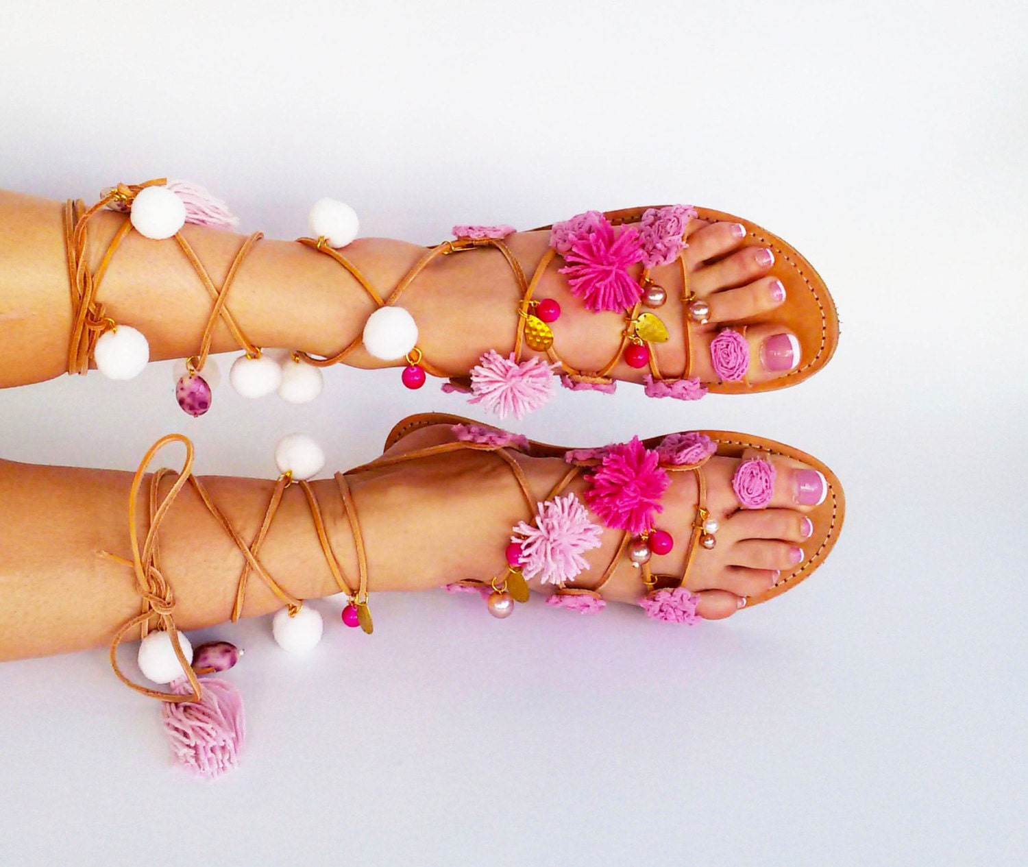 boohoo tie up sandals