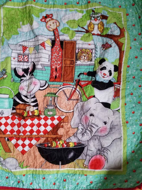 camping crib bedding
