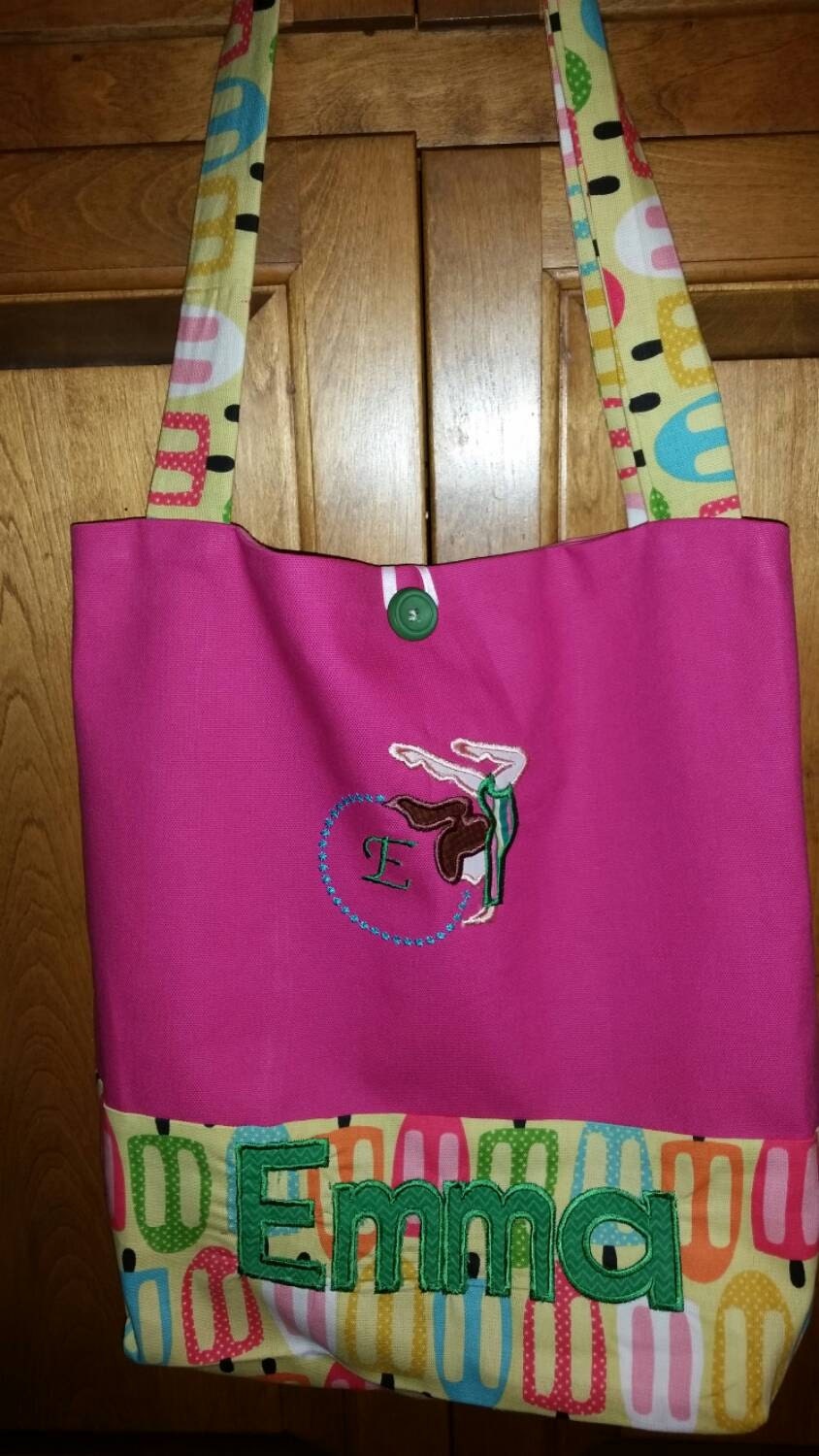 Small Personalized Kids Tote Bag Girl Tote Bag Canvas Tote | Etsy