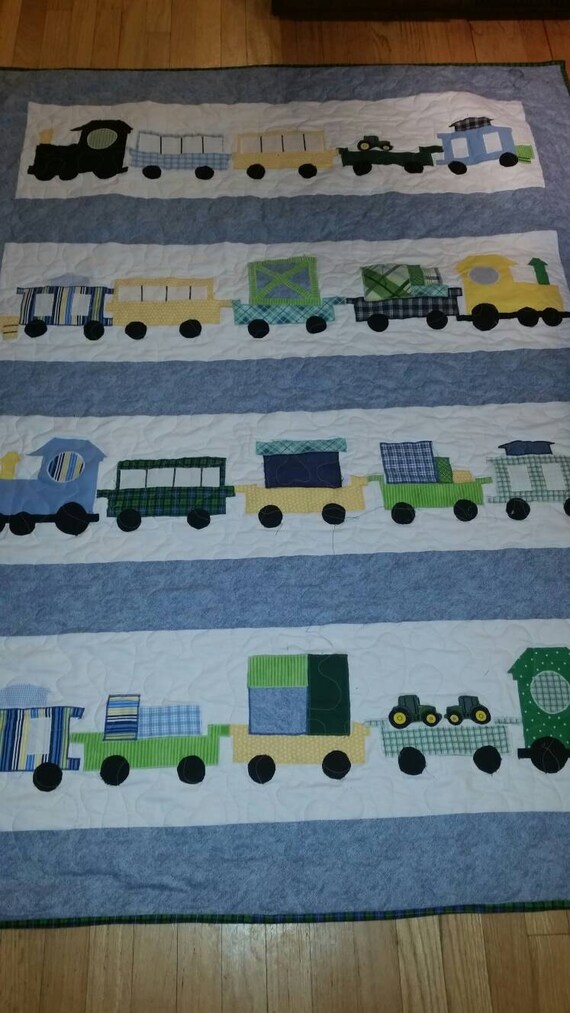trains nursery bedding