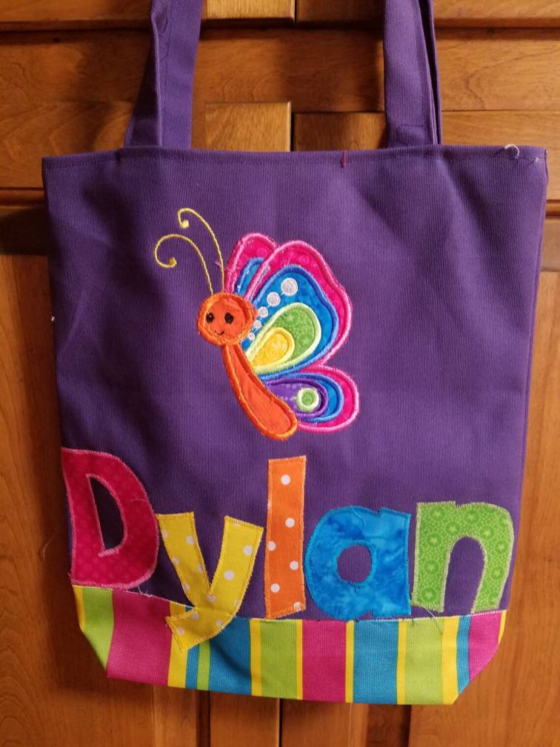 Preschool Personalized Kids Tote Bag Girl Tote Bag Nursery Etsy