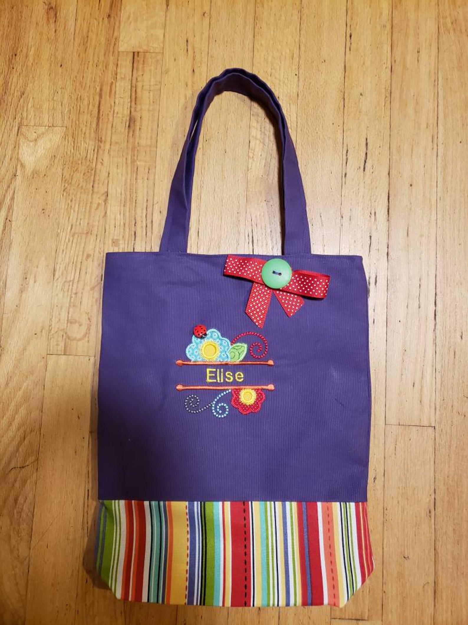 School Tote Preschool Tote Kindergarten Tote Personalized Etsy