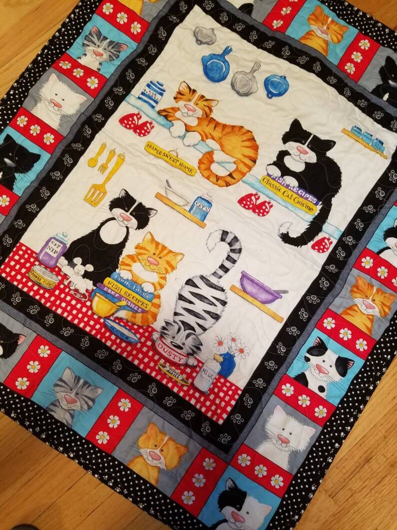 Cat Nursery Bedding Cat Breeds Paw Prints Gender Neutral Crib Etsy