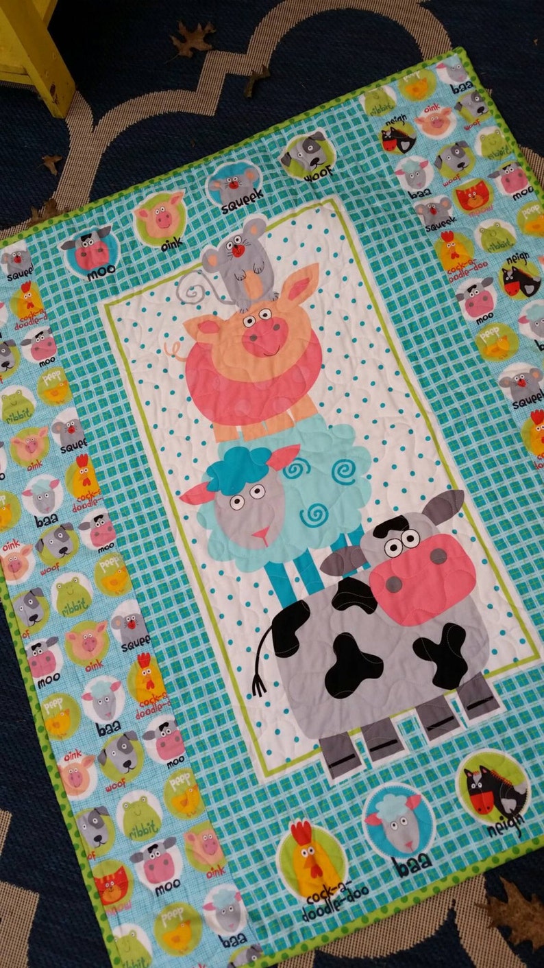 Farm Theme Crib Farm Animals Nursery Bedding Gender Neutral Etsy
