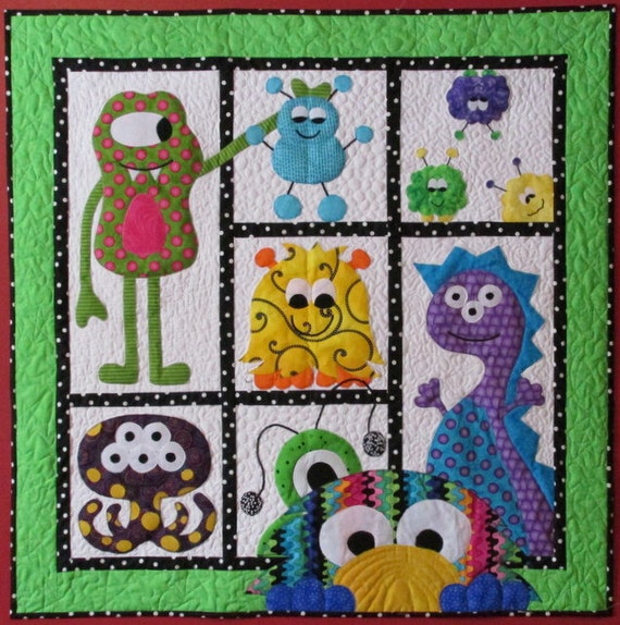 Monster Crib Bedding Monster Nursery Monster Twin Bedding Etsy