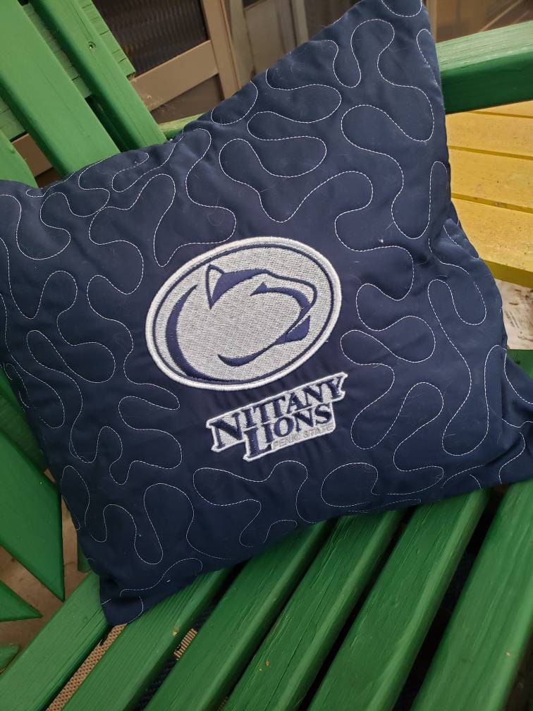 Penn State Pillow Graduation Gift Decorative Pillow Quilted Etsy