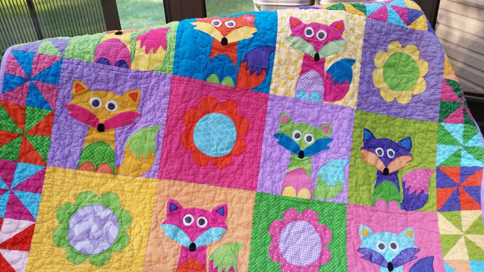 Fox Baby Quilt Woodland NurseryGirl Fox Bedding Girl Crib Etsy