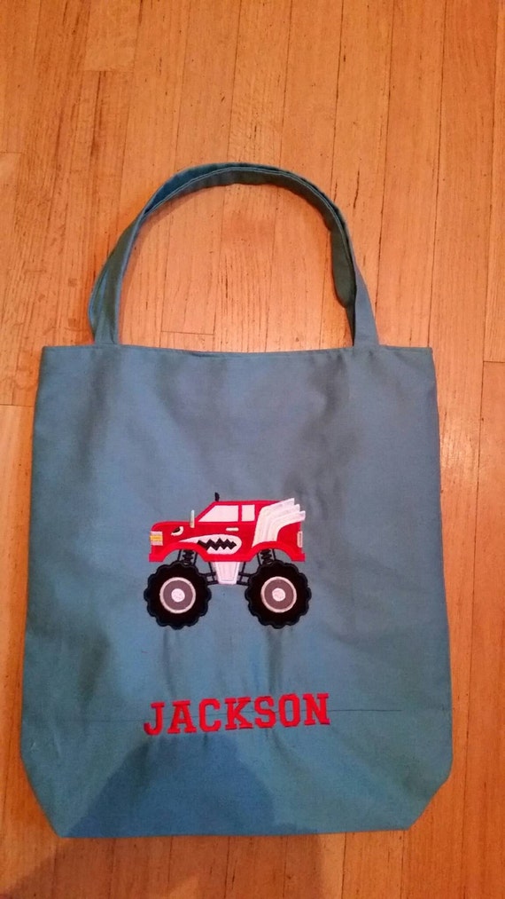 Extra Large Personalized Kids Tote Bag Boy Tote Bag Canvas Etsy