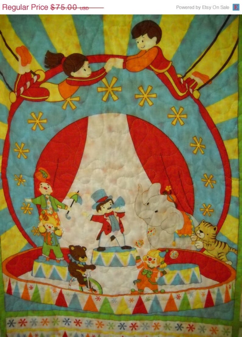 Birthday Baby Crib Bedding Nursery Toddler Circus Theme Shower Playmat Gender