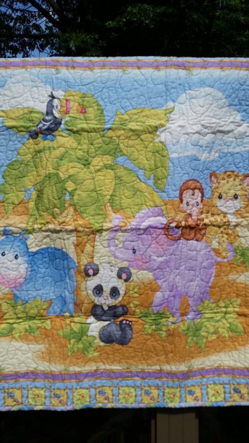 Precious Moments Noahs Arc Crib Quilt Precious Moments ...
