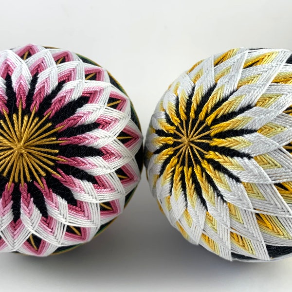 Chrysanthemum temari balls