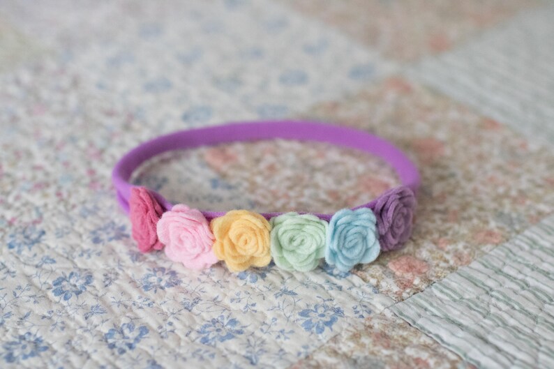 Pastel Rainbow Headband Rainbow Baby Headband Rainbow Baby Etsy