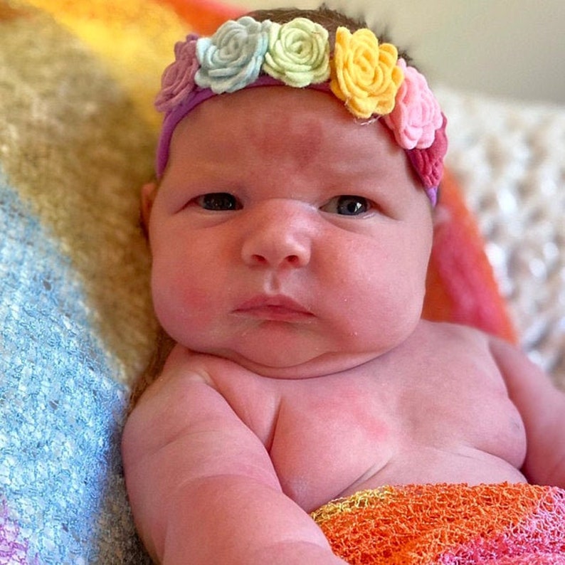 Pastel Rainbow Wrap Rainbow Baby Photo Prop Rainbow Stretch Etsy