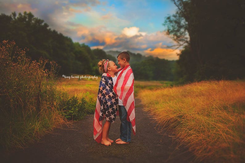 American Flag Wrap Baby American Flag Photo Prop American Etsy