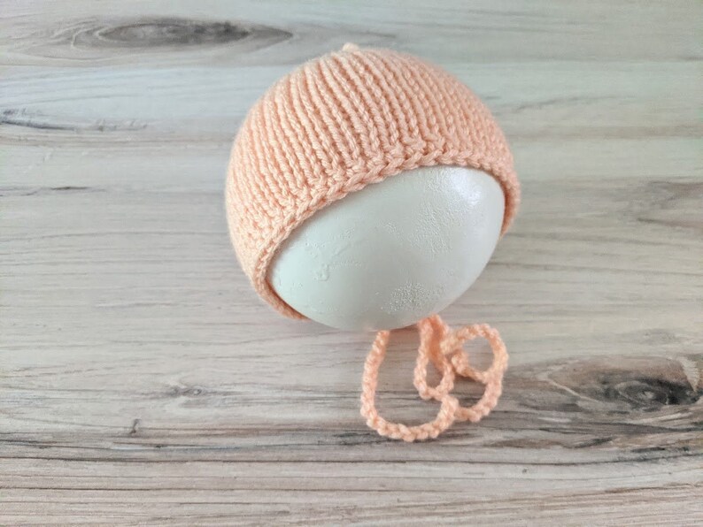 Peach Newborn Hat Peach Newborn Peach Baby Hat Peach Etsy