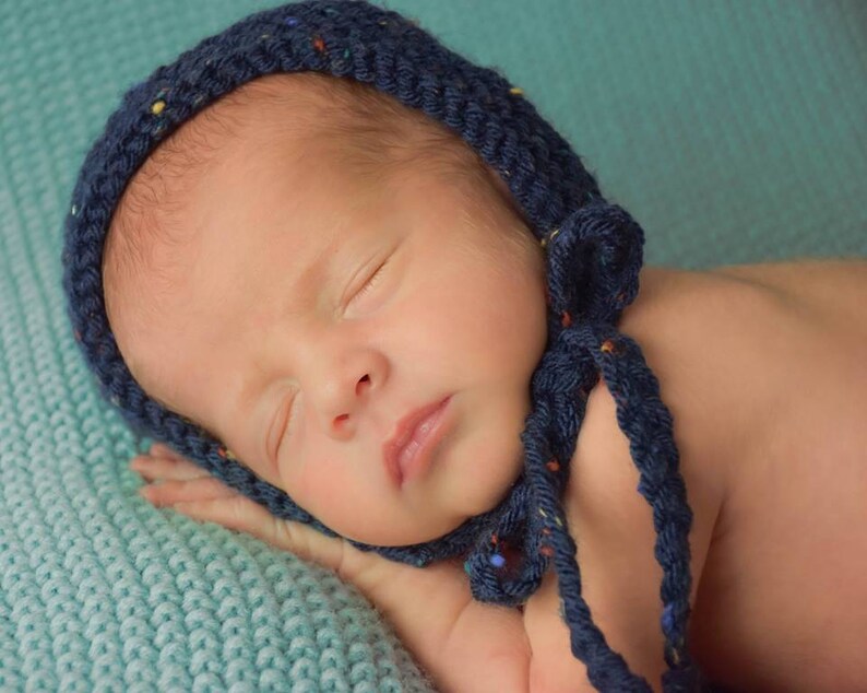 navy blue newborn hat