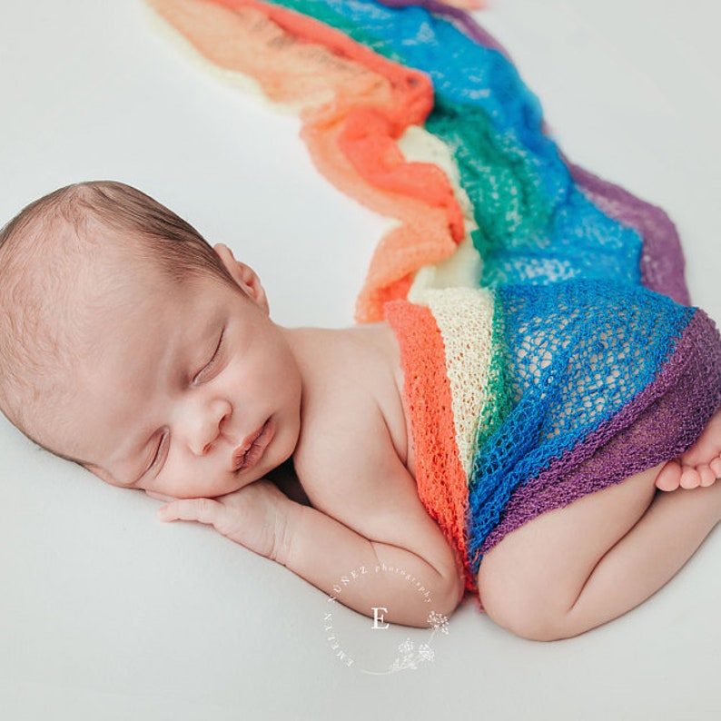 rainbow baby wrap