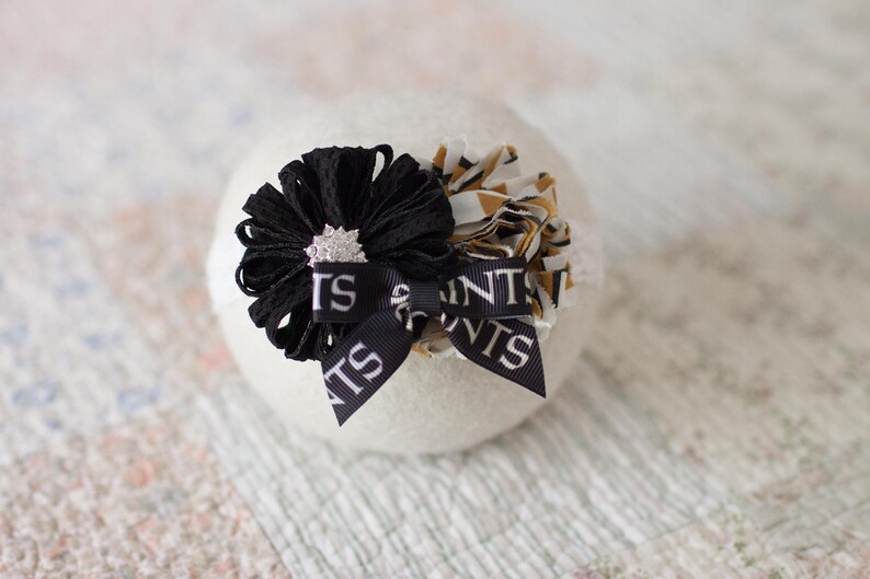 New Orleans Saints Photo Prop New Orleans Saints Girls Headband New Orleans Saints Baby Heaband New Orleans Saints Headband