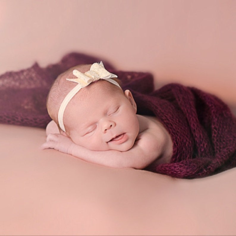 GOLD or PURPLE Mohair Wrap, knit Newborn Wrap, Mohair Wrap, Mohair Newborn Wrap, Mohair Layer, Neutral Layering Blanket, Baby Photo Prop Purple