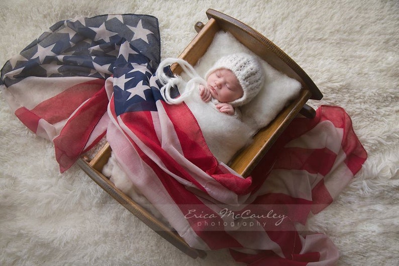 American Flag Wrap, Baby American Flag Photo Prop, American Flag Layering Fabric, USA Flag Baby Photo, Patriotic Flag Basket Stuffer image 4