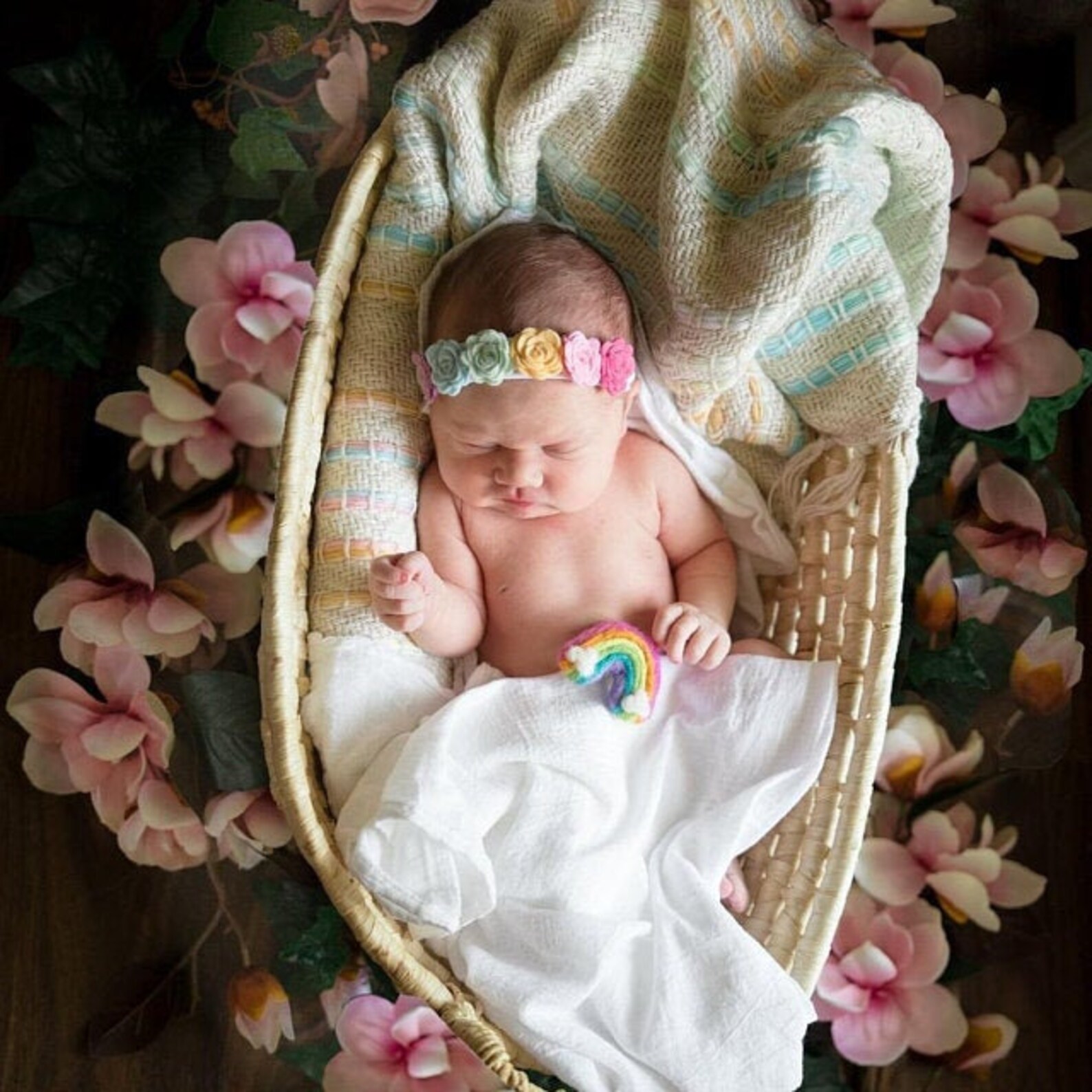 Pastel Rainbow Headband Rainbow Baby Headband Rainbow Baby Etsy