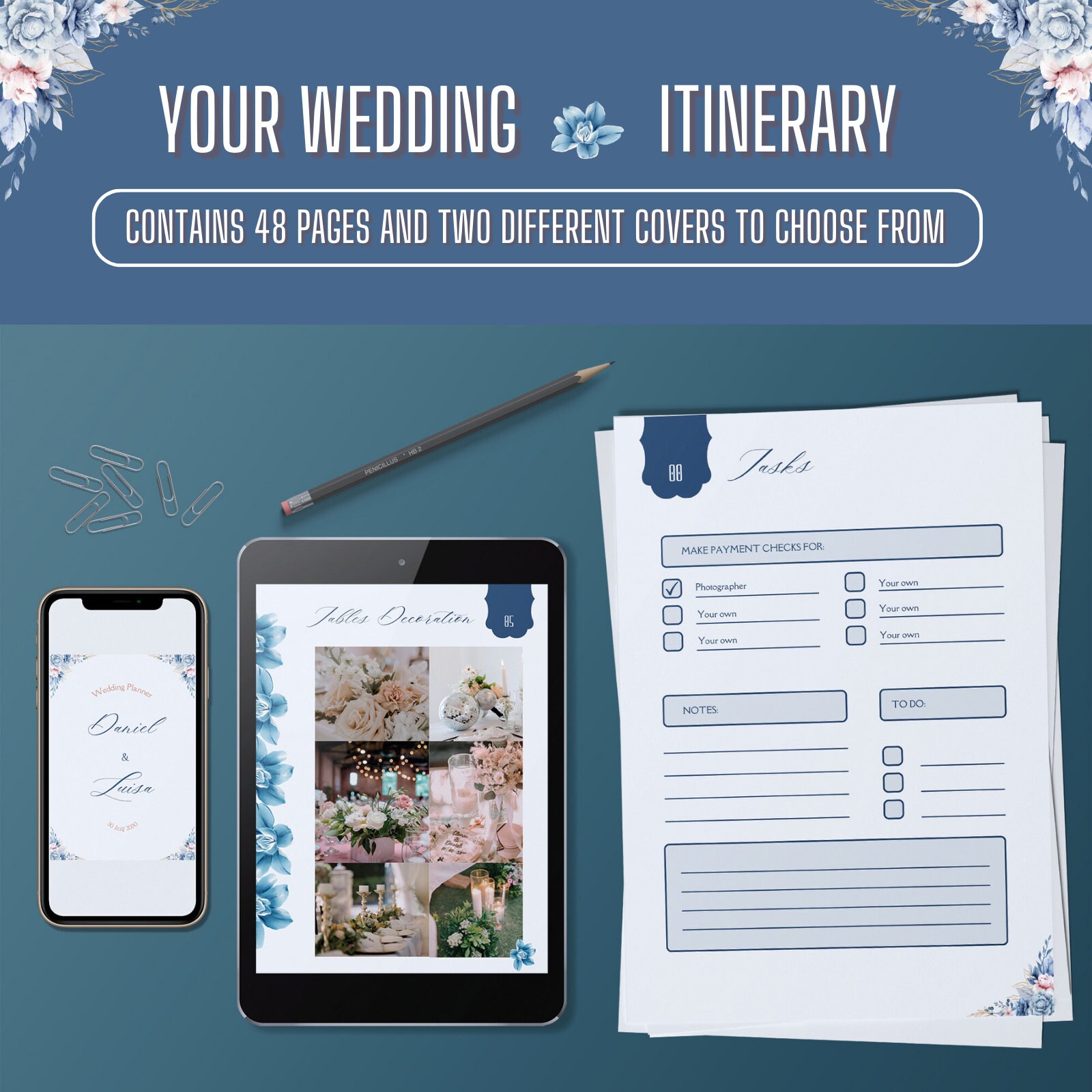 Printable Wedding Planner Binder, Wedding Planner Editable Pages ...
