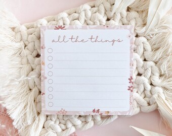 Sticky notes to do list - Cute post-it notes - Checklist sticky notes - Sticky notes for car - Errand list