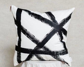 Hand Painted BOLD Cushion Cover - 22"