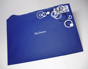 Doctor Who DEATH INVITE & ENVELOPE "The Doctor"