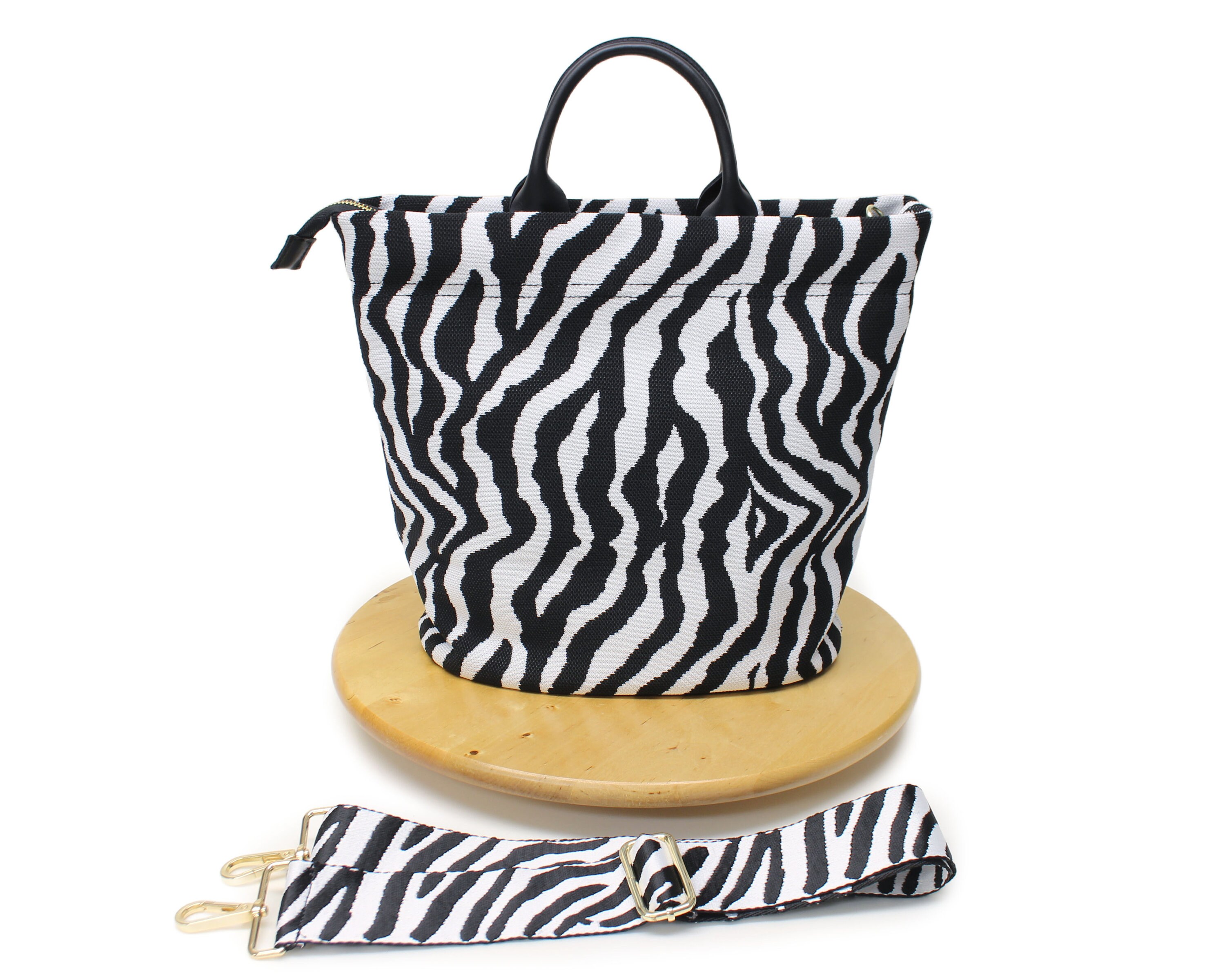 Sac fourre-tout à imprimé zèbre, sac à main zèbre avec bandoulière, sac à main fourre-tout à imprimé animal