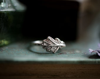 Oak leaf ring ~ For Bravery, Strength, Growth & Patience