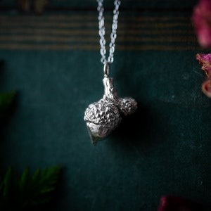 Silver Acorn pendant For Bravery, Strength, Growth & Patience image 3