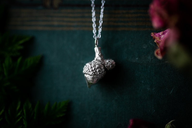 Silver Acorn pendant For Bravery, Strength, Growth & Patience image 3