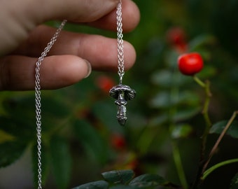 Woodland Pookie pendant ~ Amanita Muscaria mushroom