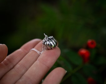 Tiny Samhain Pumpkin Pendant