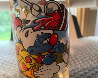 Smurf drinking glass 1980’s