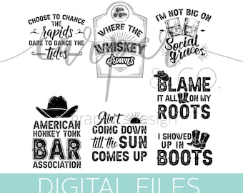 Set of Garth songs SUBLIMATION JPEG/SVG file