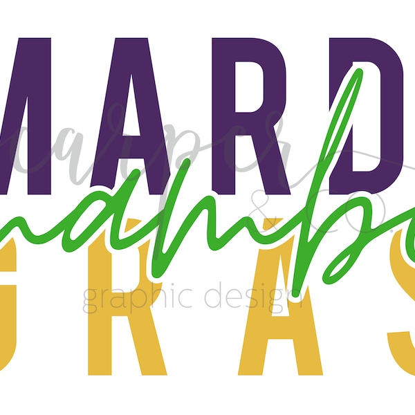 Mardi Gras Mambo svg puff vinyl